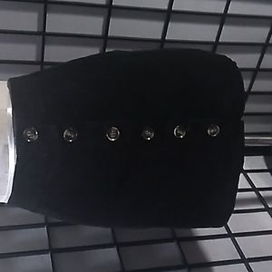 Black button up skirt